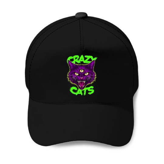 CRAZY CAT Baseball Caps