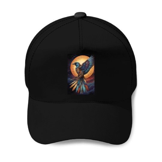 Bird of paradise Baseball Caps
