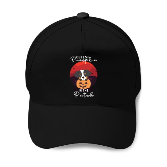 Bernese Mountain Dog Cutest Pumpkin In The Patch Baseball Caps