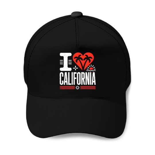 I love California | The Golden State Baseball Caps