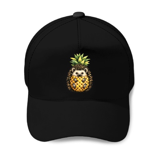 Spiky Pineapple Fruit Lover Funny Design Baseball Caps
