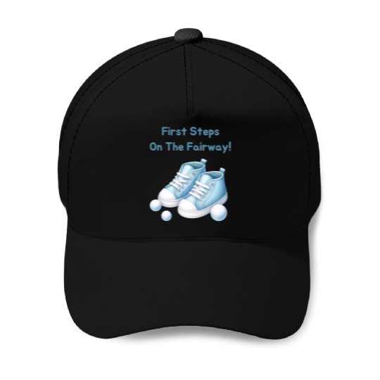 First Steps on the Fairway - Blue Kids' Golf Shoes Baseball Caps