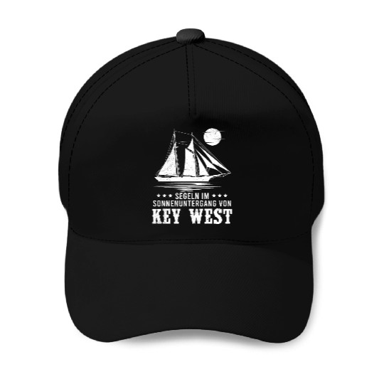 Florida SUNSET SAILING IN KEY-WEST Baseball Caps