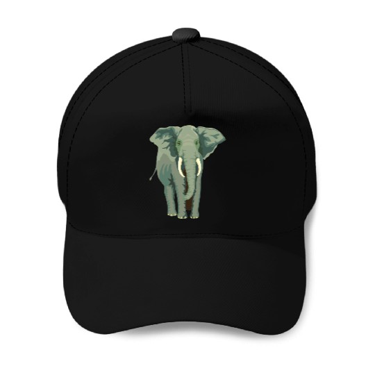 Elephant Face Funny Baseball Caps - Funny Animal Face Lover
