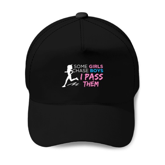 Cross Country Track Marathon Runner Girls Love Baseball Caps