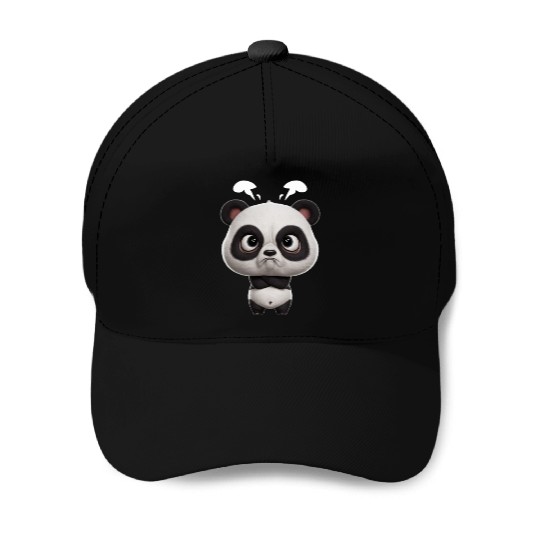 Cute Panda - Kawaii Angry Baseball Caps