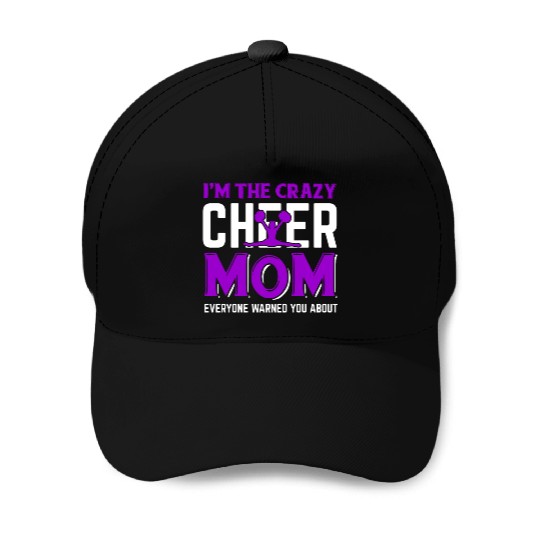 Crazy Cheer Mom Cheerleading Mommy Mother's Day Baseball Caps