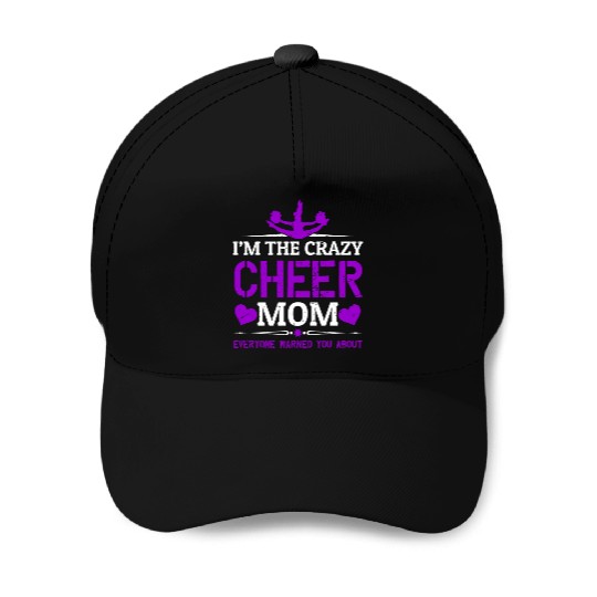 Crazy Cheer Mom Cheerleading Mommy Mother's Day Baseball Caps
