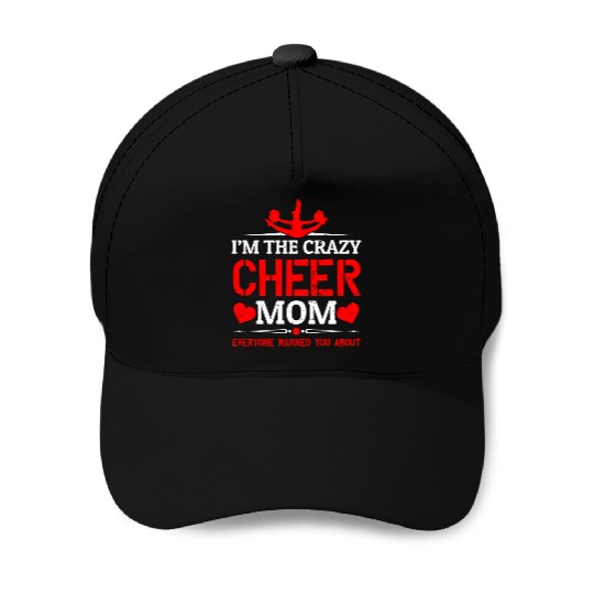 Crazy Cheer Mom Cheerleading Mommy Mother's Day Baseball Caps