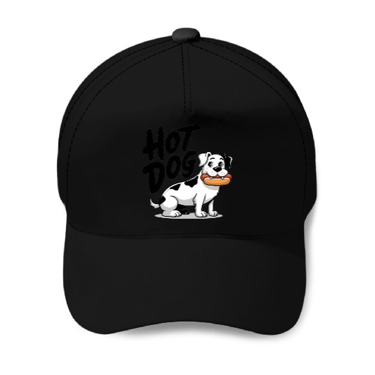 Hot dog - dog Baseball Caps