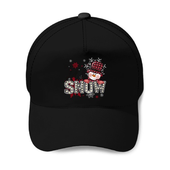 Let It Snow Christmas Snowflake Baseball Caps