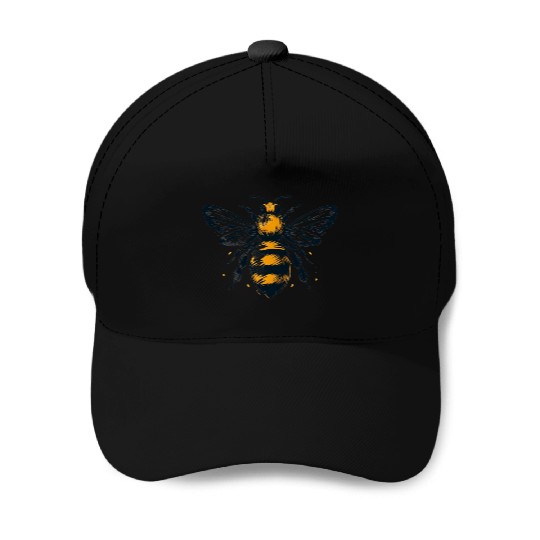 Honey Bee Insect Art 2 Baseball Caps