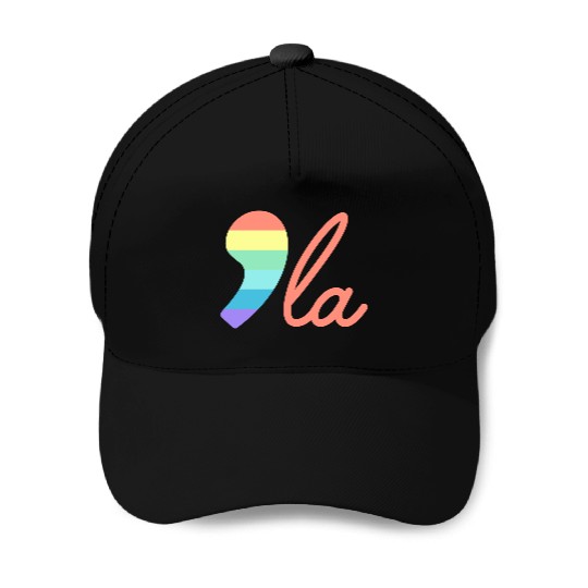 Comma La Kamala Harris Rainbow Election 2024 Baseball Caps