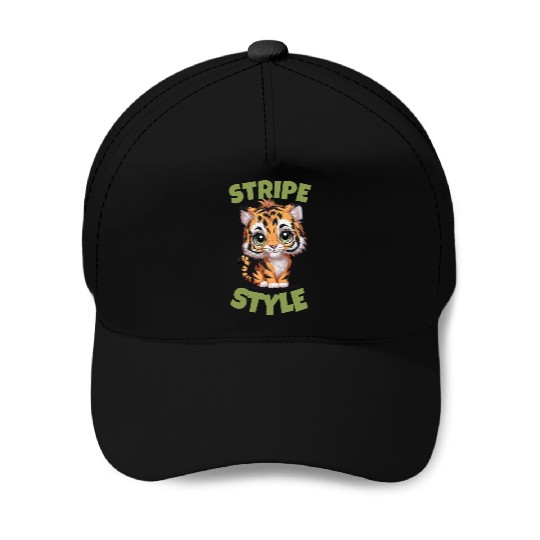 Cute Tiger Stripe Style Baseball Caps