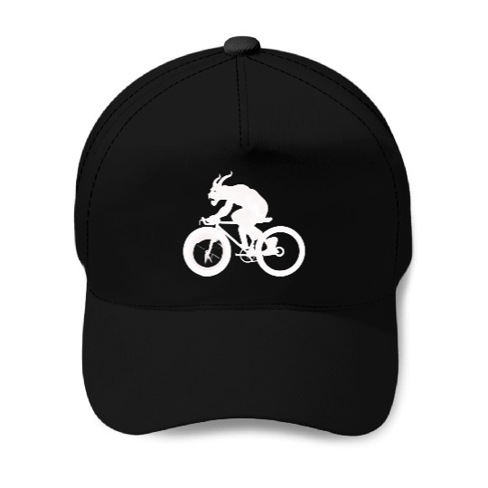 devil on bicycle Baseball Caps