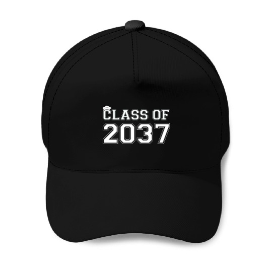 Class Of 2037 Pre K Grow With Me Graduation Baseball Caps