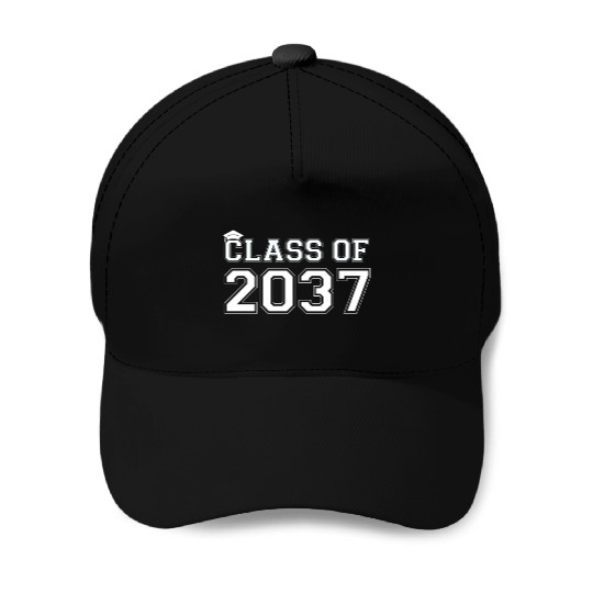 Class Of 2037 Pre K Grow With Me Graduation Baseball Caps
