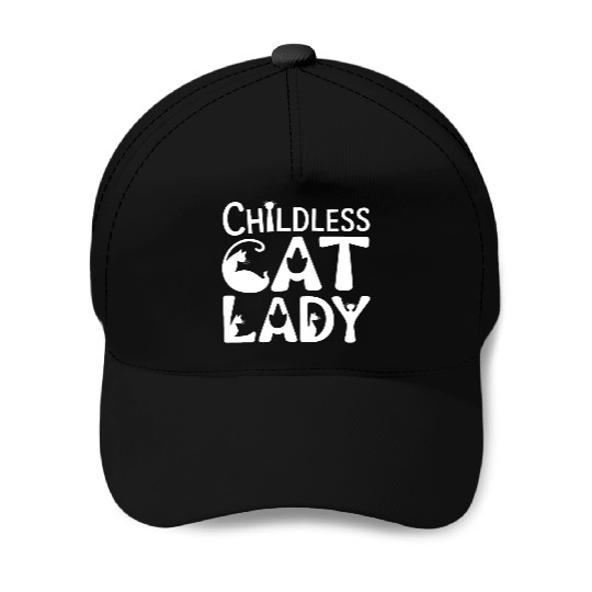 Childless Cat lady Kamala Harris Baseball Caps