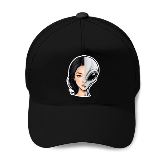 Human-Alien Hybrid Hubrid Alien Agenda Baseball Caps