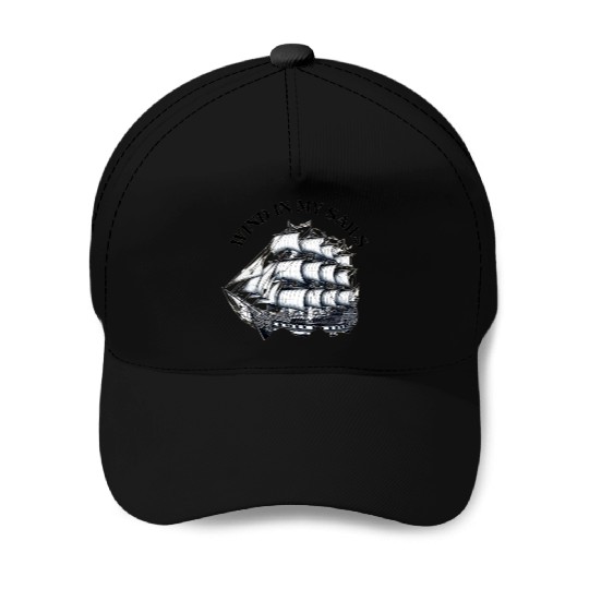Wind in My Sail Baseball Caps