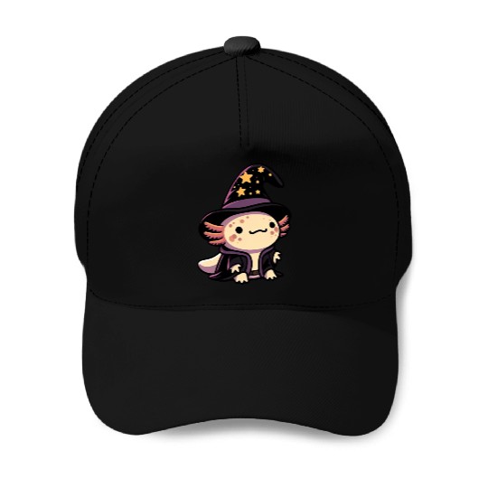 Axolotl Wizard - Fantasy Pet Baseball Caps