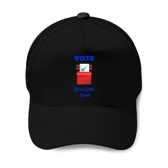 Vote, yours does count /Politics Baseball Caps