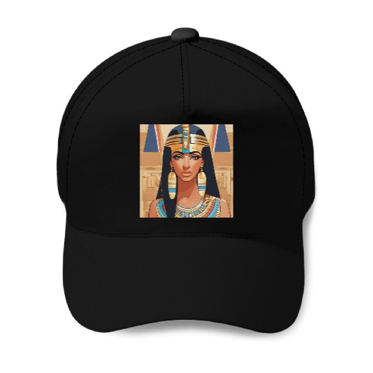 Egyptian Queen Illustration | Ancient Royal Beauty Baseball Caps