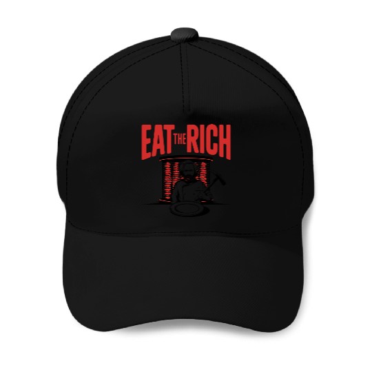 Eat The Rich Döner Kebab Satirical Design Baseball Caps