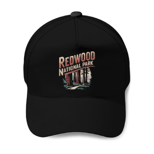 Redwood National Park Baseball Caps
