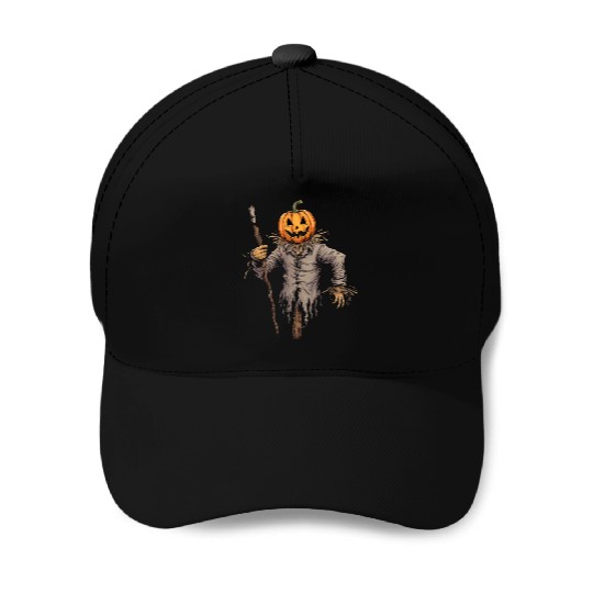 Spooky Halloween Scarecrow Baseball Caps