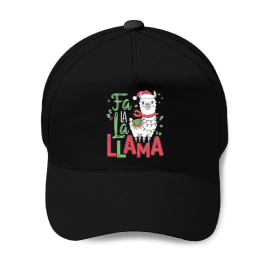 FA LA LA LLAMA Baseball Caps