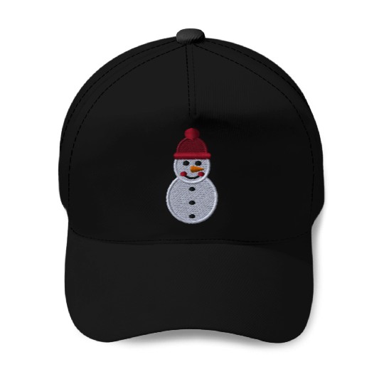 Snowman embroidered Baseball Caps