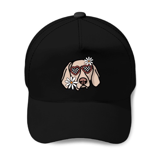 Weimaraner Retro Dog Baseball Caps