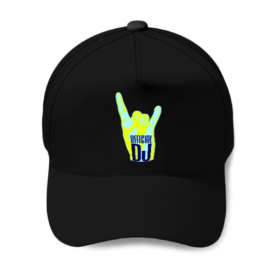 Official DJ Music Heavy Metal Horns Hand Gesture Baseball Caps