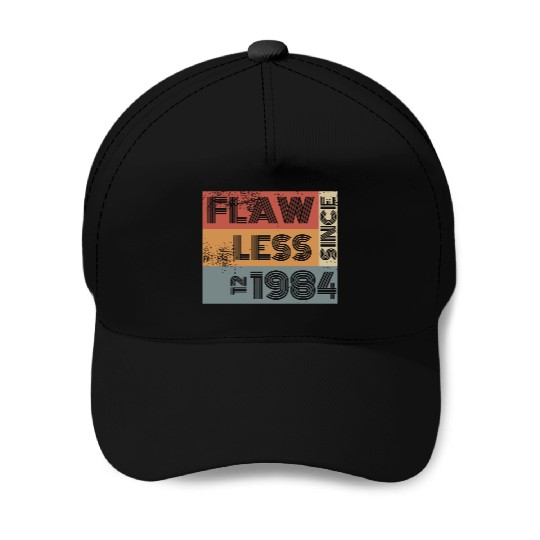 40th birthday Flawless since 12/1984 Baseball Caps