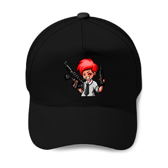 Gangster Gamer Baseball Caps