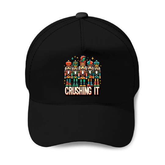Crushin It: Nutcracker Christmas Apparel for Baseball Caps