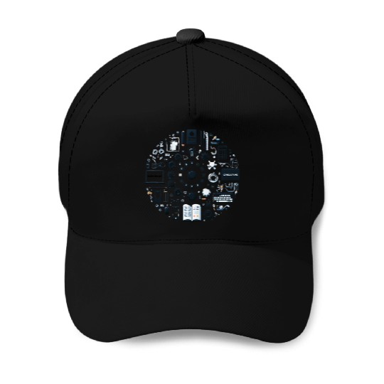 Abstract Lucky number circle Baseball Caps
