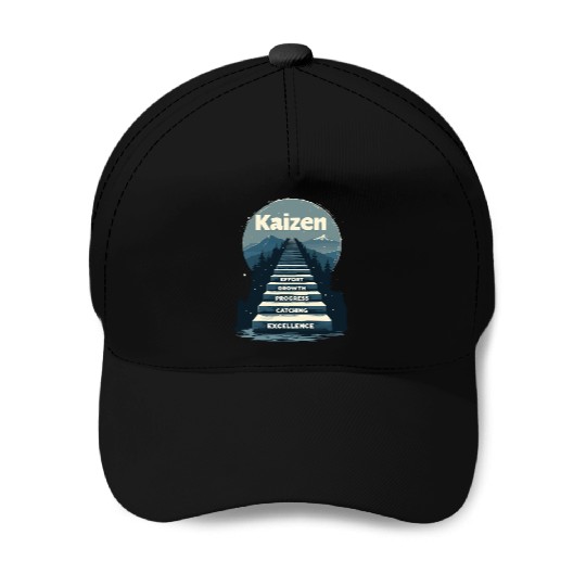 Kaizen Effort Growth Progress Baseball Caps