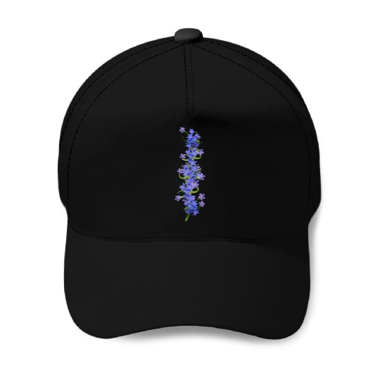 evergreen blue flowers blue blooms Baseball Caps