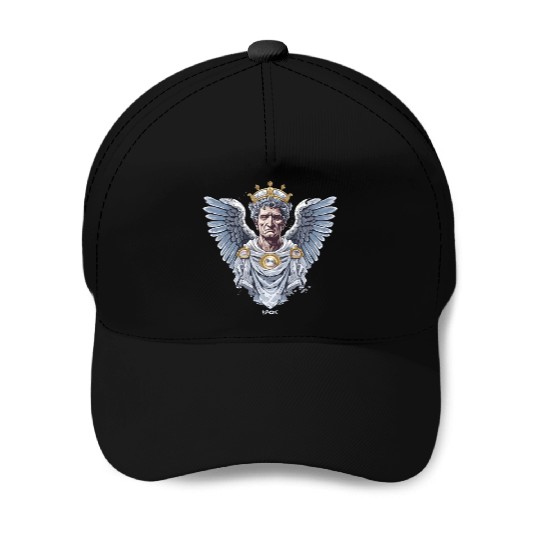 Emperor Caesar with Angel Wings Baseball Caps