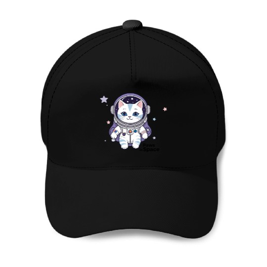 Paws in Space Baseball Caps