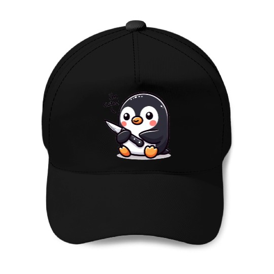 Penguin I'm Cute! Baseball Caps