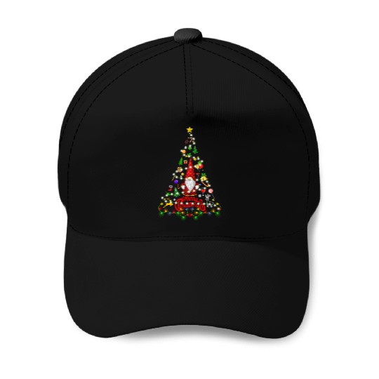 Funny Gnomes Christmas Tree Gnomies Family Xmas Baseball Caps