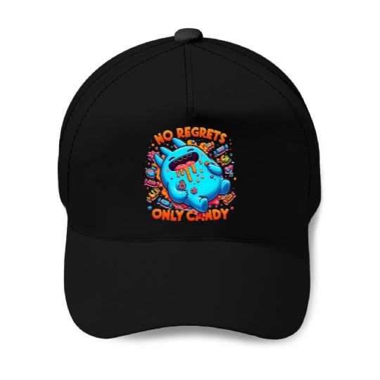 Disneyland Stitch Halloween No Regrets Only Candy Baseball Caps