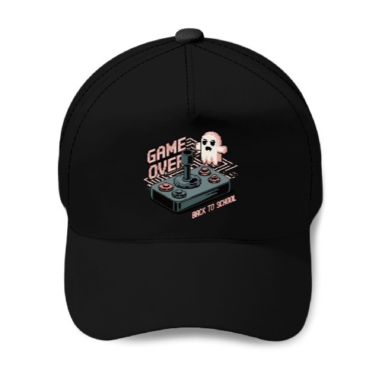 Game over back to school Baseball Caps