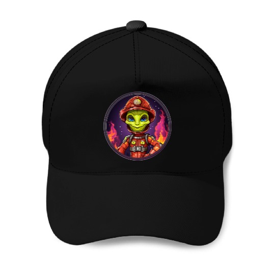 Alien fire department Baseball Caps