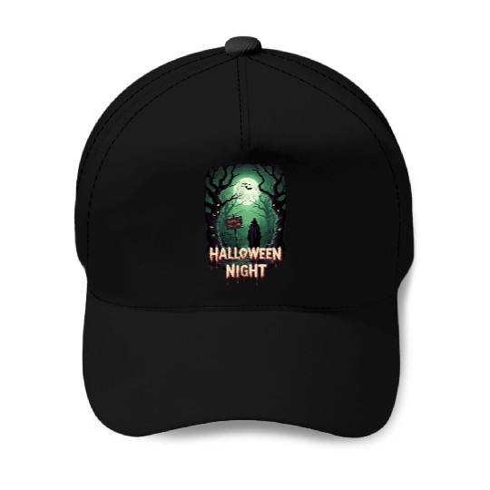 Pumpkin King & Halloween Night Merch Baseball Caps