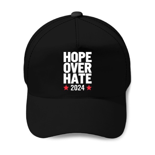 Kamala Harris 2024 Hope Over Hate Presidential Baseball Caps
