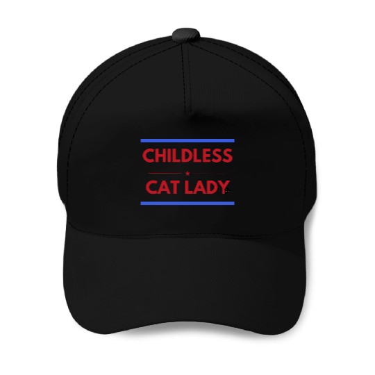 Childless cat lady Baseball Caps
